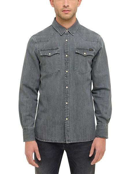 Mustang Koszula dżinsowa w kolorze szarym rozmiar: L. Szare koszule męskie Mustang, l, bez wzorów, z bawełny, bez kołnierzyka, bez ramiączek. Za 165.71 zł.