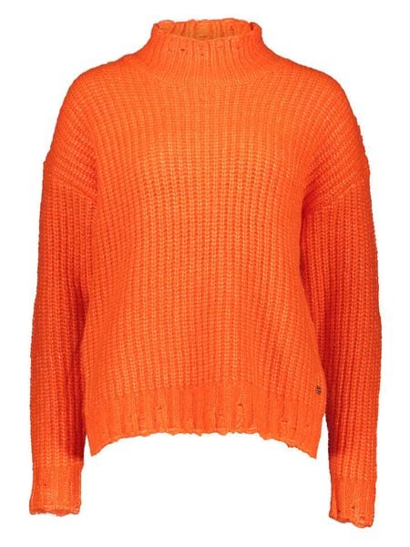 Replay Sweter w kolorze pomarańczowym rozmiar: M. Pomarańczowe golfy damskie Replay, m, z wełny, bez kołnierzyka. Za 286.16 zł.