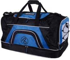 BRUBAKER Big Base - Torba sportowa 90L czarno-niebieska. Czarne torby męskie na ramię X2, bez wzorów, z materiału, na ramię, duże. Za 232.99 zł.