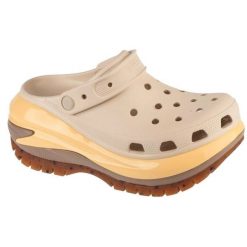 Klapki Crocs Classic Mega Crush Clog 207988-0LM beżowy. Brązowe klapki damskie bez wzorów, bez obcasa. Za 464.26 zł.
