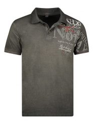 Geographical Norway Koszulka polo w kolorze czarnym rozmiar: 3XL. Czarne koszulki polo męskie Geographical Norway, xl, bez wzorów, z bawełny, bez ramiączek. Za 79.03 zł.