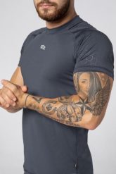 Koszulka fitness szybkoschnąca męska Rough Radical Stone. Szare bielizna termoaktywna męska ROUGH RADICAL, l, bez wzorów, z elastanu. Za 99.00 zł.