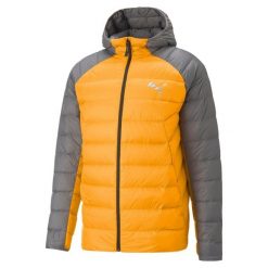 Kurtka męska Puma PACKLITE DOWN. Szare kurtki męskie Puma, l, bez wzorów, z softshellu, sportowe, bez kaptura. Za 518.99 zł.