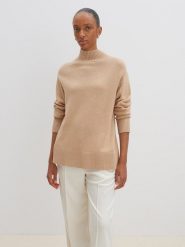Someday Sweter w kolorze jasnobrązowym rozmiar: 36. Brązowe golfy damskie Someday, z wełny, bez kołnierzyka. Za 223.99 zł.