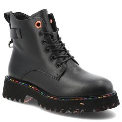 Czarne Trapery Artiker Modne Buty Damskie. Czarne trapery damskie Artiker, z jeansu, bez obcasa. Za 271.99 zł.