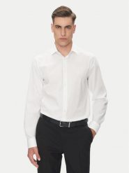 Calvin Klein Koszula Essential LV019EU001 Biały Regular Fit. Białe koszule męskie CALVIN KLEIN, m, bez wzorów, z bawełny, bez kołnierzyka, bez ramiączek. Za 309.99 zł.