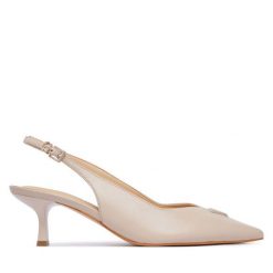 Sandały Guess. Brązowe sandały damskie Guess, z aplikacjami, bez obcasa, na szpilce. Za 584.99 zł.