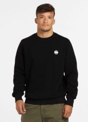 Bluza męska Pitbull Small Logo. Czarne bluzy bez kaptura męskie PITBULL, m, z bawełny. Za 199.00 zł.