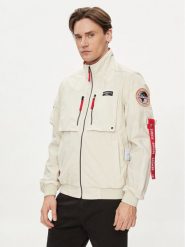 Aeronautica Militare Kurtka bomber 241AB2152CT3260 Écru Regular Fit. Kurtki męskie AERONAUTICA MILITARE, m, bez wzorów, z bawełny, bez kaptura. Za 1,699.00 zł.