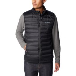 Kamizelka turystyczna męska Out-Shield Hybrid Vest. Czarne kamizelki męskie Columbia, m, z poliesteru. Za 299.99 zł.