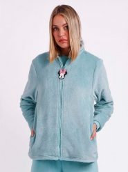 Disney Kurtka pluszowa w kolorze błękitnym rozmiar: L. Niebieskie kurtki damskie Disney, l, z aplikacjami, bez kaptura. Za 144.24 zł.