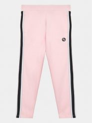 Guess Spodnie dresowe J3YQ13 KA6R3 Różowy Relaxed Fit. Czerwone spodnie dziewczęce Guess, z bawełny. Za 119.99 zł.