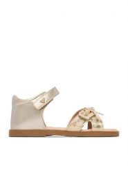 DeeZee Sandały CEO-CM250513-12 Złoty. Żółte sandały dziewczęce DeeZee, ze skóry, bez zapięcia. Za 89.99 zł.