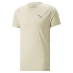 Koszulka Sportowa Męska Puma Evostripe. Brązowe t-shirty sportowe męskie Puma, m, bez ramiączek. Za 91.99 zł.