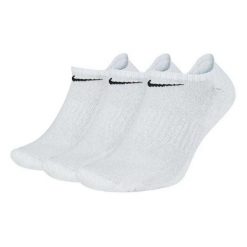 Skarpety Unisex Dla Dorosłych No Show Everyday (zestaw 3 Sztuk). Białe skarpetki męskie Nike, bez wzorów. Za 107.99 zł.