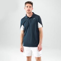 Koszulka polo męska CLUB 22 Tech. Czarne koszulki polo męskie HEAD, m, bez wzorów, z materiału, bez ramiączek. W wyprzedaży za 140.00 zł.