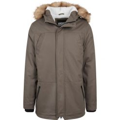 Parka Urban Classic heavy cotton imitation fur. Zielone parki męskie Urban Classics, na zimę, m, bez wzorów, z bawełny. Za 607.50 zł.