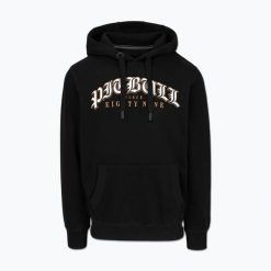 Bluza męska Pitbull Tattoo Hooded. Czarne bluzy z kapturem męskie PITBULL, l, z bawełny. Za 249.99 zł.