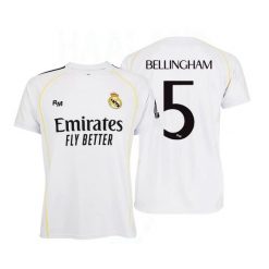 Real Madryt 2025-26 Premium Replika Domowej Koszulki – Bellingham 5. T-shirty damskie Real Madrid, s, bez wzorów, z materiału, bez kołnierzyka. Za 301.30 zł.