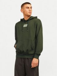Jack & Jones Bluza Hakkai 12256841 Zielony Relaxed Fit. Zielone bluzy bez kaptura męskie Jack & Jones, m, z syntetyku. Za 159.99 zł.