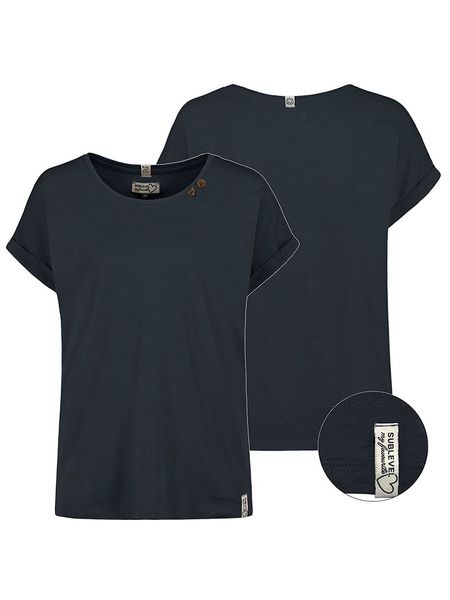 Sublevel Koszulka w kolorze granatowym rozmiar: S. Niebieskie t-shirty damskie Sublevel, s, bez wzorów, bez kołnierzyka. Za 52.67 zł.