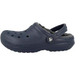 Sandały Dorosły Crocs Classic Lined Clog niebieski. Niebieskie sandały męskie Crocs, z materiału, bez zapięcia. Za 257.50 zł.