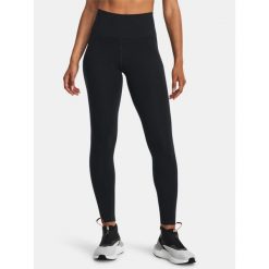 Legginsy treningowe damskie Under Armour Meridian. Czarne legginsy damskie Under Armour, bez wzorów. Za 209.99 zł.