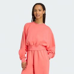Bluza Soft Lux Loose. Białe bluzy bez kaptura damskie Adidas, xs. Za 279.00 zł.