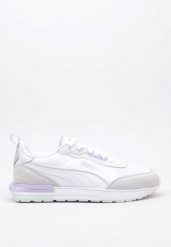 Damskie trampki na co dzień Puma R22 Beżowy. Brązowe kapcie damskie Puma, z materiału. Za 350.10 zł.