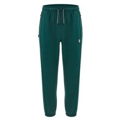 Spodnie dresowe Macron FCE Cairngorm. Zielone spodnie dresowe męskie Macron, bez wzorów, z dresówki. W wyprzedaży za 309.45 zł.