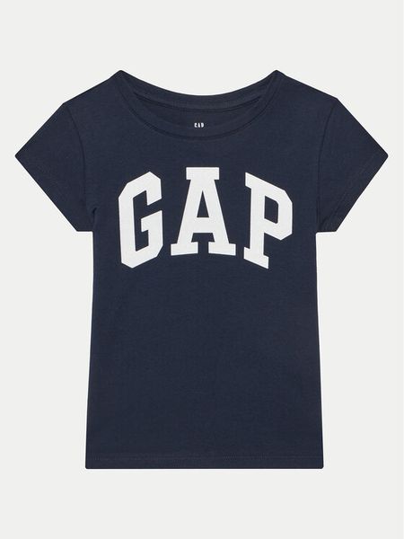 Gap T-Shirt 460525-11 Granatowy Regular Fit. Niebieskie koszulki dziewczęce GAP, xl, bez wzorów, z bawełny, bez ramiączek. Za 39.99 zł.