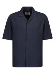 Sublevel Koszula w kolorze granatowym rozmiar: L. Niebieskie koszule męskie Sublevel, l, bez wzorów, prążkowane, bez kołnierzyka, bez ramiączek. Za 105.14 zł.