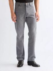 MESKIE SPODNIE WRANGLER 13MWZ GRANITE TIDE 112377835. Spodnie materiałowe męskie Wrangler, bez wzorów, z jeansu. Za 199.99 zł.