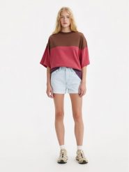 Levi's® Szorty jeansowe 501® 563270313 Niebieski Regular Fit. Niebieskie szorty damskie bez wzorów, z bawełny. Za 189.99 zł.