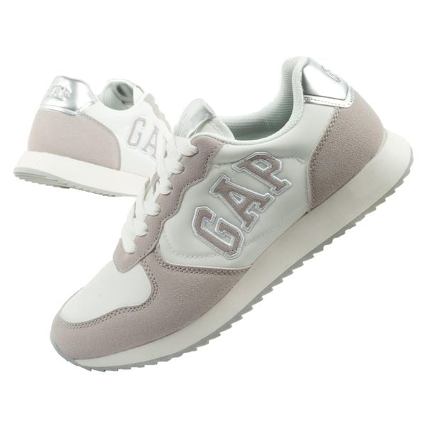 Buty sportowe damskie Gap Nashville Arch Logo. Białe buty sportowe na co dzień damskie GAP, bez wzorów, z materiału, trekkingowe. Za 199.00 zł.