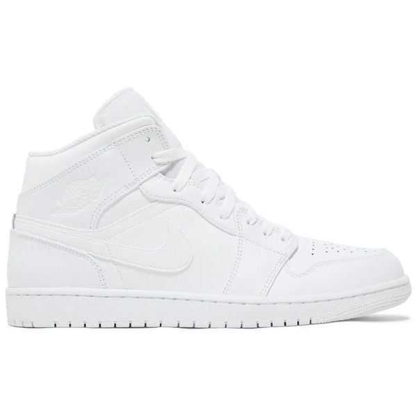 Buty Sportowe Damskie Nike Air Jordan 1 Mid. Białe buty sportowe na co dzień damskie Jordan, bez wzorów, z gumy, trekkingowe, Nike Air Jordan. Za 541.20 zł.