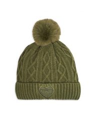 Guess Czapka J4BZ00 Z2QP0 Zielony. Zielone czapki dziecięce Guess, na zimę, z aplikacjami, z materiału. Za 89.99 zł.