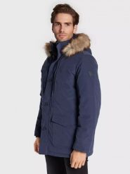 WRANGLER PARKA JACKET MĘSKA KURTKA ZIMOWA NAVY W4E6X7114 112320173. Niebieskie kurtki męskie Wrangler, na zimę, m, z aplikacjami, z futra. Za 499.99 zł.