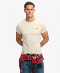 Superdry T-shirt Essential Logo z bawełny organicznej. Czerwone t-shirty damskie Superdry., l, bez wzorów, z bawełny, bez kołnierzyka. Za 141.40 zł.