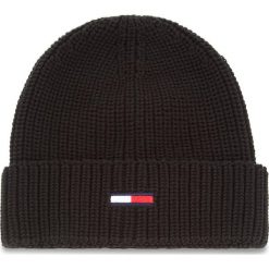 Czapka TOMMY JEANS - Tju Basic Rib Beanie AU0AU00300 002. Czarne czapki męskie Tommy Jeans, bez wzorów, z bawełny. Za 129.00 zł.