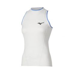 Koszulka tenisowa damska Mizuno Stargazer Tank Top. Białe t-shirty damskie Mizuno, l, bez wzorów, z materiału, bez kołnierzyka. Za 169.99 zł.