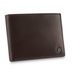 Portfel skórzany BETLEWSKI BPM-VTCG-66 c. brązowy. Brązowe portfele męskie Betlewski, bez wzorów, ze skóry. Za 109.99 zł.