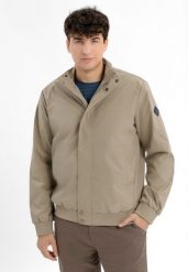 Lekka kurtka J-TEGABO. Brązowe kurtki męskie Volcano, na jesień, l, bez wzorów, z dzianiny, klasyczne, bez kaptura. Za 279.99 zł.