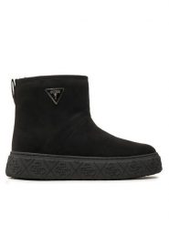 Guess Botki Unitie FLFUTY ESU06 Czarny. Czarne botki damskie Guess, ze skóry, bez obcasa, na płaskiej podeszwie, bez zapięcia. Za 589.99 zł.