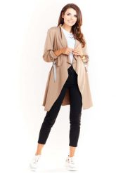 Beżowa Dzianinowa Bluza - Narzutka. Brązowe bluzy bez kaptura damskie Infinite You, l, z bawełny. Za 194.90 zł.