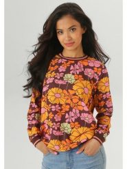 Aniston Bluzka w kolorze żółto-bordowo-pomarańczowym rozmiar: 48. Czerwone bluzki damskie Aniston, bez wzorów, bez kołnierzyka, bez ramiączek. Za 86.95 zł.