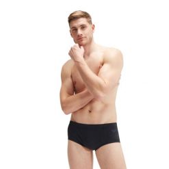 Spodenki kąpielówki męskie Speedo Eco End. Czarne kąpielówki męskie Speedo, m, bez wzorów, z materiału, na fitness i siłownię. Za 134.35 zł.