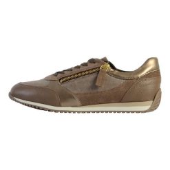 Buty GEOX D36N0A 022TC Brązowy. Szare obuwie treningowe damskie Geox, do biegania. Za 389.99 zł.