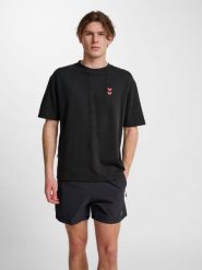 Koszulka Hummel Hiit Loose. Czarne t-shirty damskie HUMMEL, m, z bawełny, bez ramiączek, na fitness i siłownię. Za 229.50 zł.