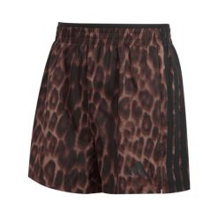 Szorty damskie adidas Essentials Leopard. Brązowe spodenki sportowe damskie Adidas, xs, na fitness i siłownię. Za 173.50 zł.